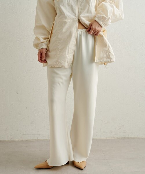 Omekashi（オメカシ）の「サテンバイアスイージーパンツ（その他パンツ・レディース・オフホワイト/ピンク/ブラック・38/36）」の7枚目の写真