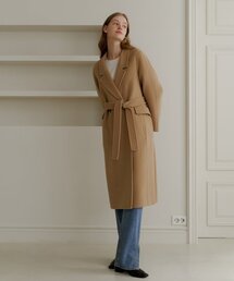 YUPPE（ヨッペ）の「DOUBLE HANDMADE COAT_BEIGE（チェスターコート）」