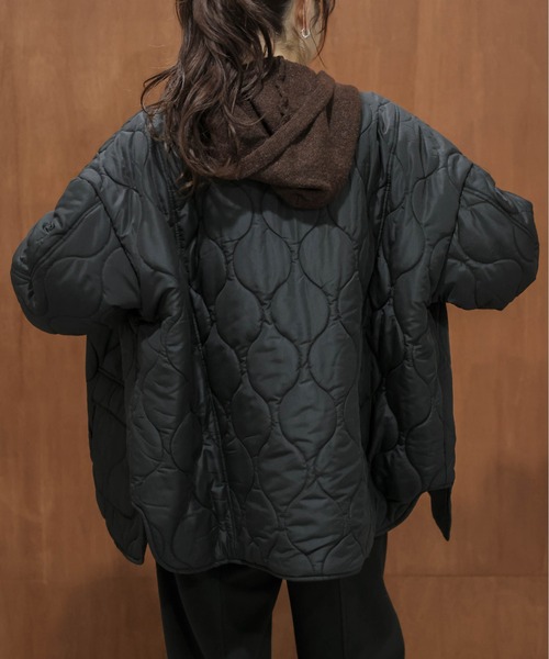 La-gemme（ラジェム）の「リバーシブル キルティング ノーカラージャケット（その他アウター・レディース・カーキ/ブラウン/キナリ/ブラック・フリー）」の13枚目の写真