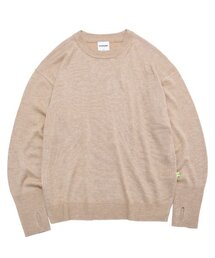 VERSE ONE（バースワン）の「MERINO WOOL BASIC KNIT SWEATER BEIGE（ニット/セーター）」