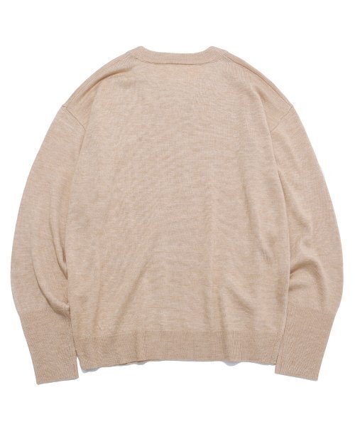 VERSE ONE(バースワン)の「MERINO WOOL BASIC KNIT SWEATER BEIGE(ニット/セーター・メンズ・その他・LARGE/MEDIUM/SMALL)」の3枚目の写真