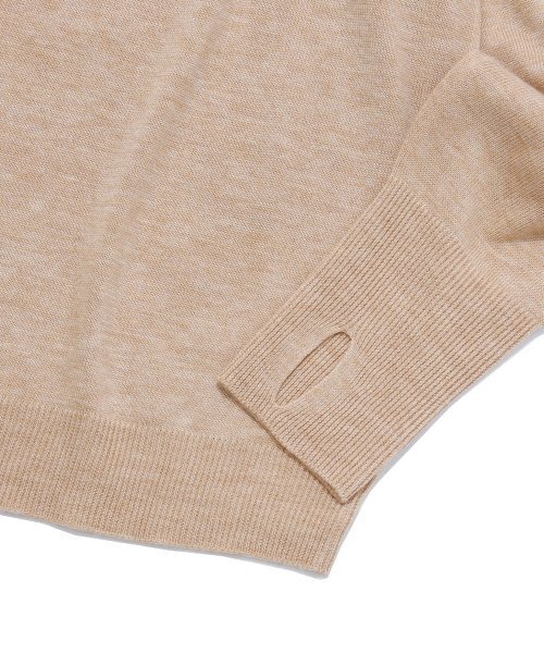 VERSE ONE(バースワン)の「MERINO WOOL BASIC KNIT SWEATER BEIGE(ニット/セーター・メンズ・その他・LARGE/MEDIUM/SMALL)」の5枚目の写真