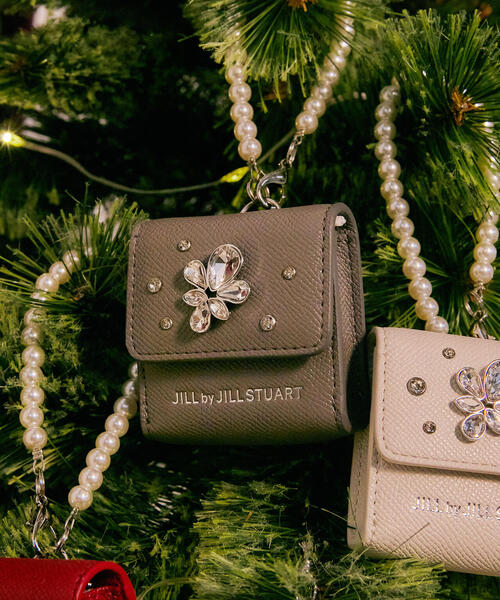 JILL by JILL STUART（ジルバイジルスチュアート）の「◇ランダムビジューミニバッグポーチ（ポーチ・レディース・レッド/ホワイト/グレー・FREE）」の7枚目の写真