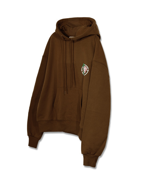 VERSE ONE(バースワン)の「FLOWER SYMBOL LOGO PULLOVER HOODIE BROWN(パーカー・レディース・その他・SMALL/MEDIUM/LARGE)」の3枚目の写真