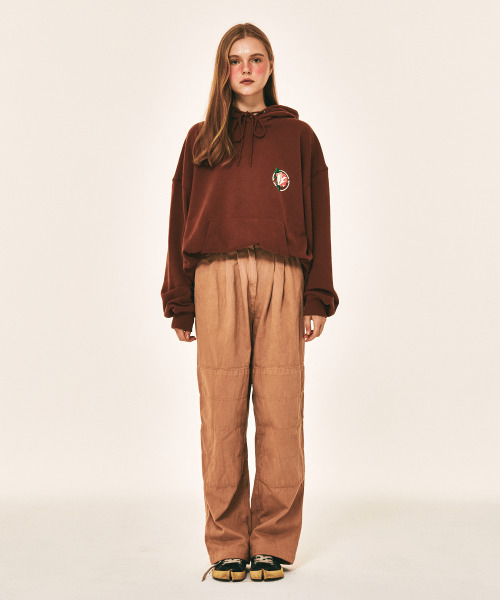 VERSE ONE(バースワン)の「FLOWER SYMBOL LOGO PULLOVER HOODIE BROWN(パーカー・レディース・その他・SMALL/MEDIUM/LARGE)」の5枚目の写真
