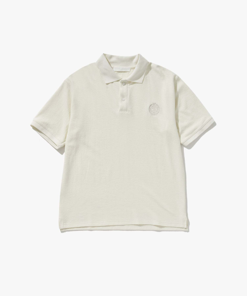 クラシックピケロゴ半袖Tシャツホワイト