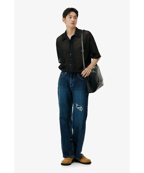 NONBLANK(ノンブランク)の「ドミンゴ ウォッシング ルーズ ストレートフィットパンツ_INDIGO(デニムパンツ・メンズ・その他・MEDIUM/X-LARGE/LARGE)」の2枚目の写真