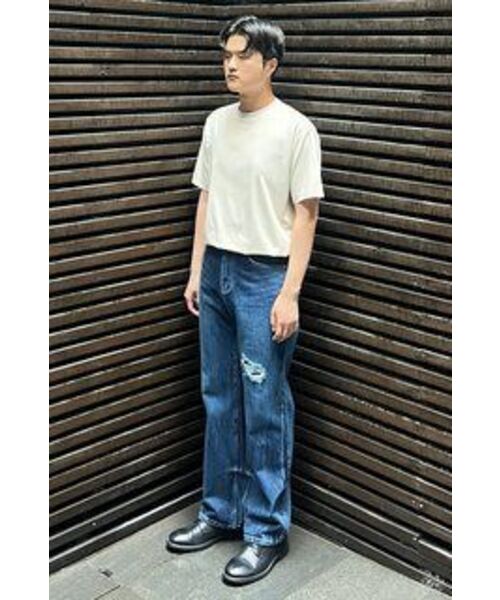 NONBLANK(ノンブランク)の「ドミンゴ ウォッシング ルーズ ストレートフィットパンツ_INDIGO(デニムパンツ・メンズ・その他・MEDIUM/X-LARGE/LARGE)」の3枚目の写真