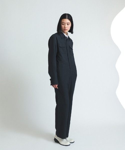 セール】【soduk】curve pockets jumpsuit（つなぎ/オールインワン