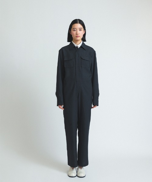 soduk】curve pockets jumpsuit（つなぎ/オールインワン）｜soduk