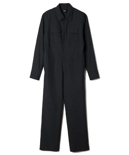soduk(スドーク)の「【soduk】curve pockets jumpsuit(つなぎ/オールインワン・レディース・ネイビー/グレー・SMALL/MEDIUM)」の8枚目の写真