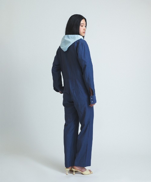 soduk(スドーク)の「【soduk】curve pockets jumpsuit(つなぎ/オールインワン・レディース・ネイビー/グレー・SMALL/MEDIUM)」の14枚目の写真