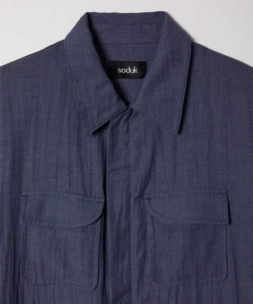 soduk(スドーク)の「【soduk】curve pockets jumpsuit(つなぎ/オールインワン・レディース・ネイビー/グレー・SMALL/MEDIUM)」の19枚目の写真