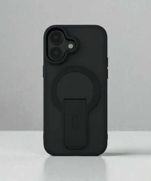 Fun & Daily(ファンアンドデイリー)の「Stand MagSafe対応 iPhone Case 16 17 Plus Pro ProMax Air 16e / アイフォンケース(スマホケース/カバー・レディース・グレー/ブラック/ネイビー・iPhone 16 Plus/iPhone 16 Pro/iPhone 16 Pro Max/iPhone 16e/iPhone 17/iPhone 17 Pro/iPhone 17 Pro Max/iPhone Air/iPhone 16)」の1枚目の写真