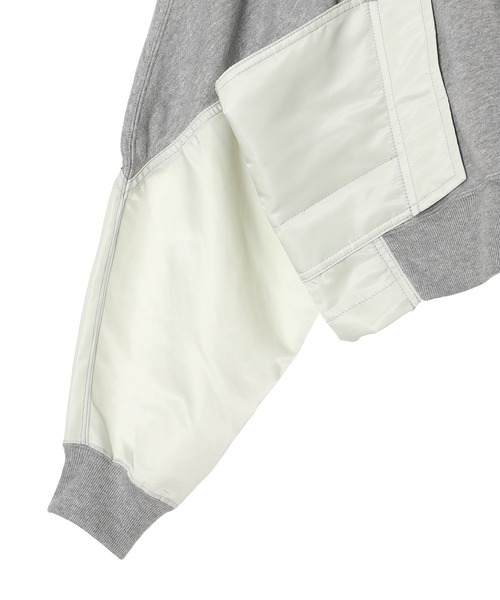 TOGA PULLA(トーガ プルラ)の「Nylon sweatshirt TZ252-JL993(スウェット・レディース・ブラック/グレー・SMALL)」の7枚目の写真