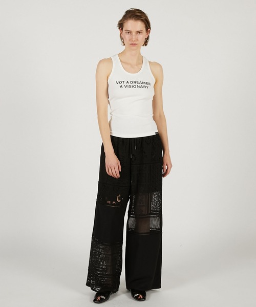 PRANK PROJECT（プランクプロジェクト）の「【2026Spring Pre-Order】パネルレースパンツ / Panel Lace Pants（その他パンツ・レディース・ブラック/ホワイト・36/38）」の13枚目の写真