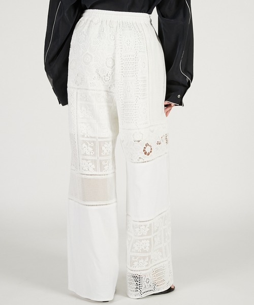 PRANK PROJECT（プランクプロジェクト）の「【2026Spring Pre-Order】パネルレースパンツ / Panel Lace Pants（その他パンツ・レディース・ブラック/ホワイト・36/38）」の16枚目の写真
