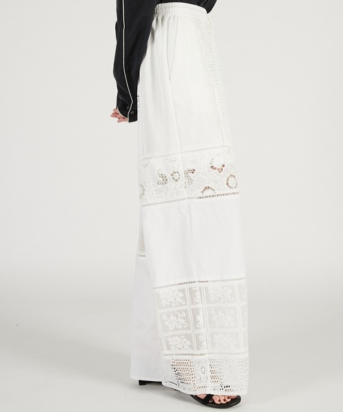 PRANK PROJECT（プランクプロジェクト）の「【2026Spring Pre-Order】パネルレースパンツ / Panel Lace Pants（その他パンツ・レディース・ブラック/ホワイト・36/38）」の17枚目の写真