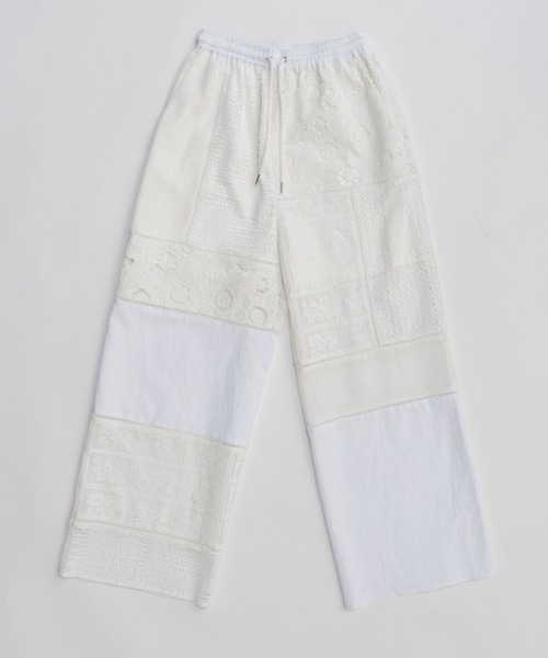 PRANK PROJECT（プランクプロジェクト）の「【2026Spring Pre-Order】パネルレースパンツ / Panel Lace Pants（その他パンツ・レディース・ブラック/ホワイト・36/38）」の6枚目の写真