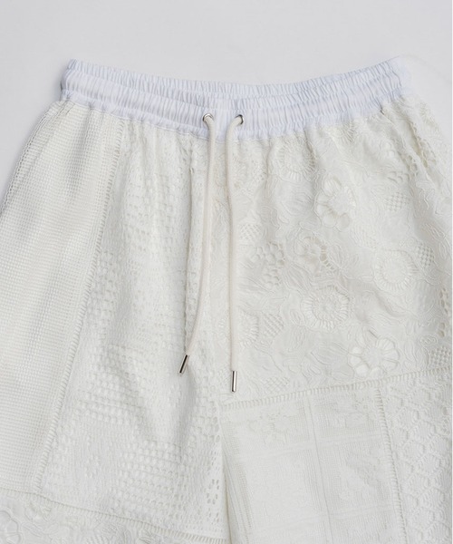 PRANK PROJECT（プランクプロジェクト）の「【2026Spring Pre-Order】パネルレースパンツ / Panel Lace Pants（その他パンツ・レディース・ブラック/ホワイト・36/38）」の8枚目の写真