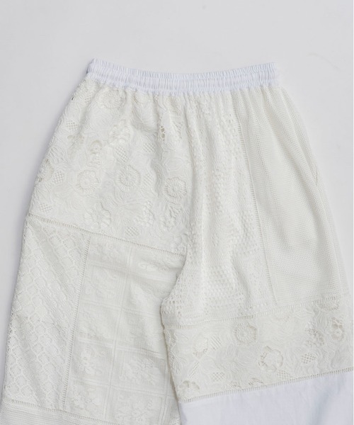 PRANK PROJECT（プランクプロジェクト）の「【2026Spring Pre-Order】パネルレースパンツ / Panel Lace Pants（その他パンツ・レディース・ブラック/ホワイト・36/38）」の9枚目の写真