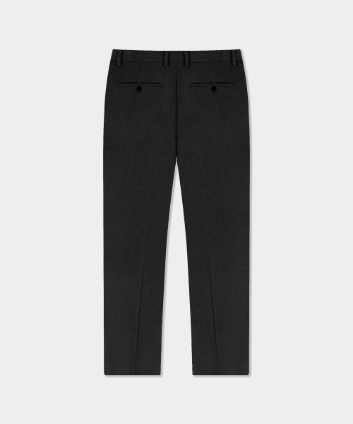 BIRBANTE（ビルバンテ）の「[birbante] テーパードクロップセットアップスラックス - ブラック（スラックス・メンズ・ブラック・SMALL/MEDIUM/LARGE）」の2枚目の写真