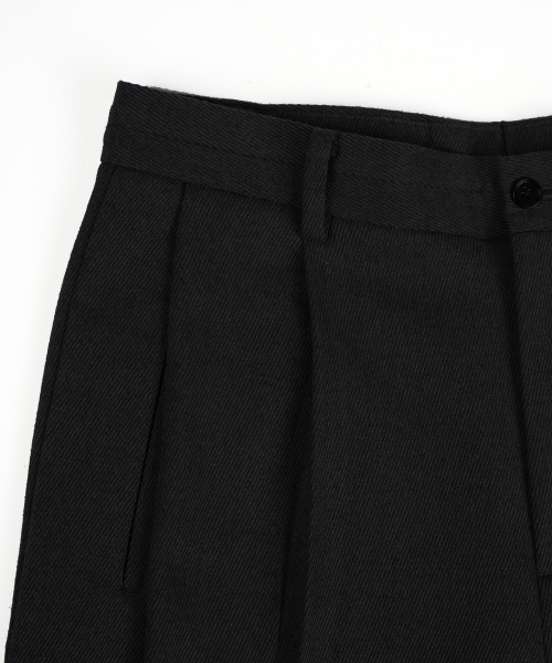 BIRBANTE（ビルバンテ）の「[birbante] テーパードクロップセットアップスラックス - ブラック（スラックス・メンズ・ブラック・SMALL/MEDIUM/LARGE）」の3枚目の写真