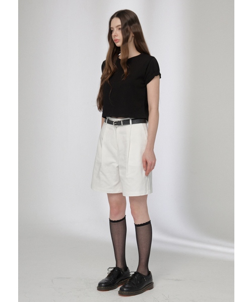 BUTTON UP(ボタンアップ)の「アンナコットンショートパンツ(アイボリー)(その他パンツ・レディース・その他・SMALL/MEDIUM/LARGE)」の4枚目の写真