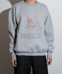 FRUIT OF THE LOOM（フルーツオブザルーム）の「FTL×EVA 刺繍クルーネックスウェット / EVANGELION / エヴァンゲリオン / コラボ / ユニセックス / ジェンダーレス / ギフト / 限定（スウェット）」