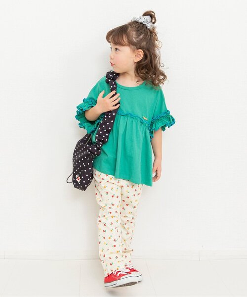 BREEZE（ブリーズ）の「くしゅくしゅドットショルダーバック（ショルダーバッグ・キッズ・オフホワイト/ブラック・FREE）」の3枚目の写真