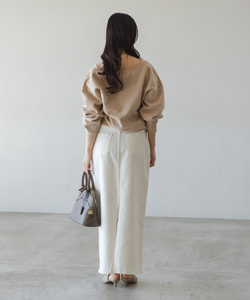 NEEDBY heritage(ニードバイヘリテージ)の「《追加・NOBLE別注》NEED by heritage/ニードバイ ヘリテージ RINA(デニムスカート・レディース・ホワイト/ブルー・23/24/25/26)」の7枚目の写真