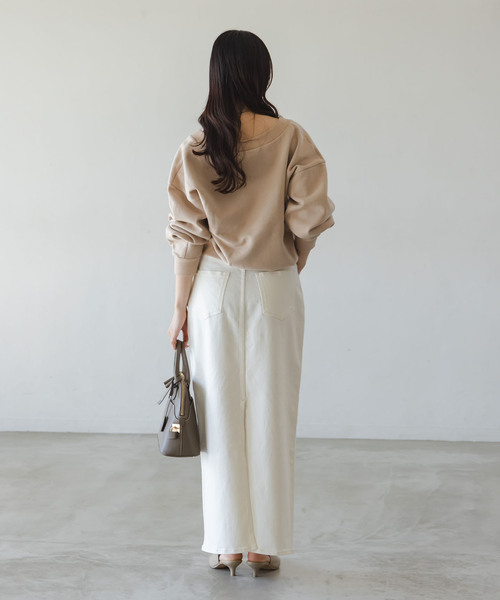 NEEDBY heritage(ニードバイヘリテージ)の「《追加・NOBLE別注》NEED by heritage/ニードバイ ヘリテージ RINA(デニムスカート・レディース・ホワイト/ブルー・23/24/25/26)」の13枚目の写真