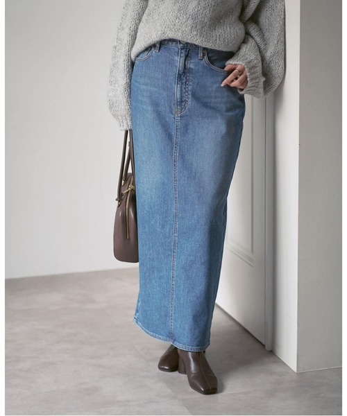 NEEDBY heritage(ニードバイヘリテージ)の「《追加・NOBLE別注》NEED by heritage/ニードバイ ヘリテージ RINA(デニムスカート・レディース・ホワイト/ブルー・23/24/25/26)」の14枚目の写真