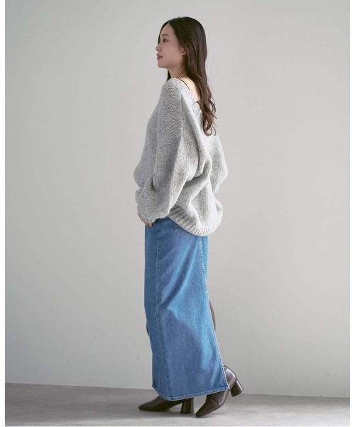 NEEDBY heritage(ニードバイヘリテージ)の「《追加・NOBLE別注》NEED by heritage/ニードバイ ヘリテージ RINA(デニムスカート・レディース・ホワイト/ブルー・23/24/25/26)」の17枚目の写真