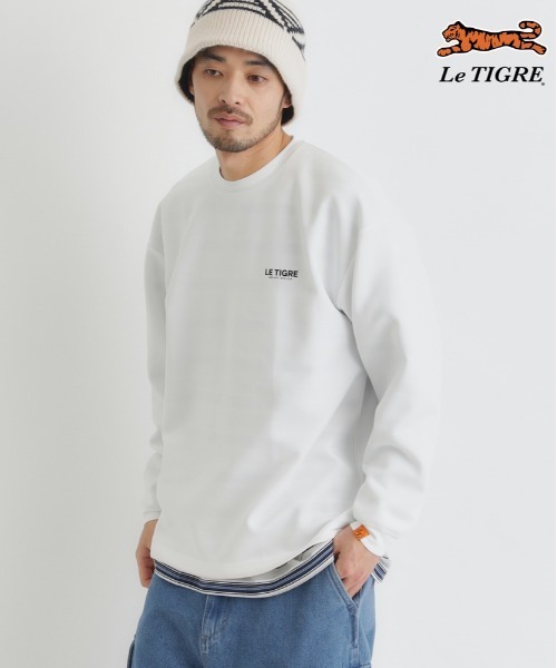 Right-on(ライトオン)の「Le TIGRE(ルティグレ)【メンズ】ダンボールバックロゴプルオーバー(スウェット・メンズ・ブラック/ダークグレー/ホワイト・S/L/XL/M)」の12枚目の写真