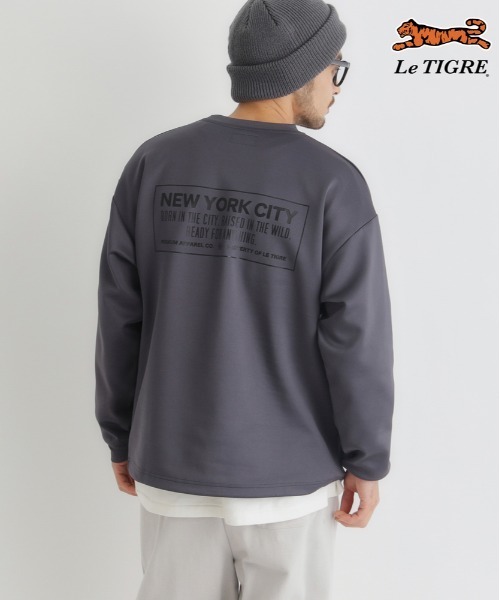 Right-on(ライトオン)の「Le TIGRE(ルティグレ)【メンズ】ダンボールバックロゴプルオーバー(スウェット・メンズ・ブラック/ダークグレー/ホワイト・S/L/XL/M)」の17枚目の写真