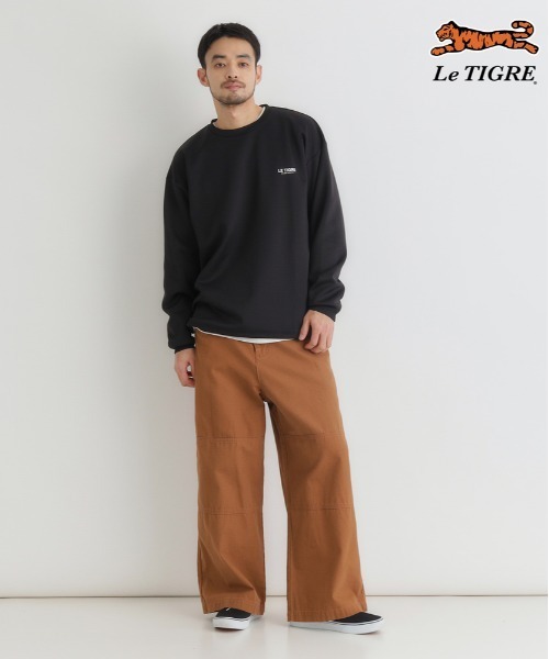 Right-on(ライトオン)の「Le TIGRE(ルティグレ)【メンズ】ダンボールバックロゴプルオーバー(スウェット・メンズ・ブラック/ダークグレー/ホワイト・S/L/XL/M)」の20枚目の写真