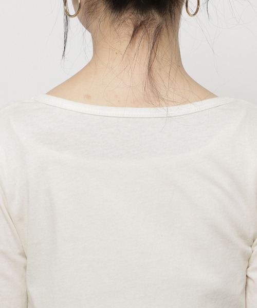 niko and...(ニコアンド)の「チュールペプラムインナーTシャツ(Tシャツ/カットソー・レディース・グレー/オフホワイト・LARGE/MEDIUM)」の11枚目の写真