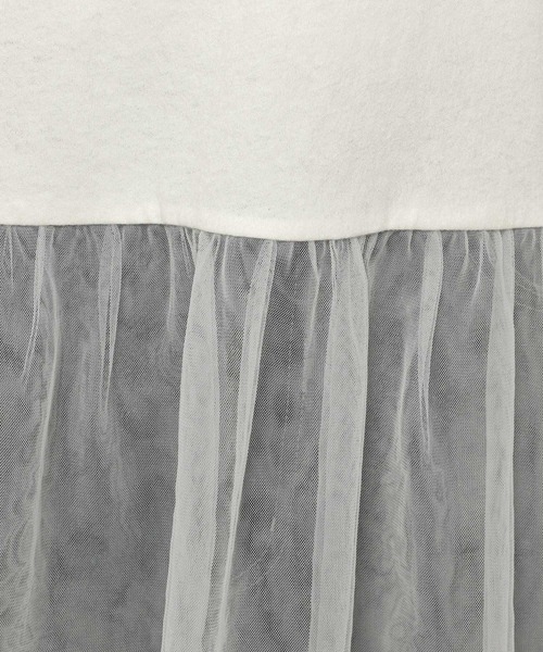 niko and...(ニコアンド)の「チュールペプラムインナーTシャツ(Tシャツ/カットソー・レディース・グレー/オフホワイト・LARGE/MEDIUM)」の14枚目の写真