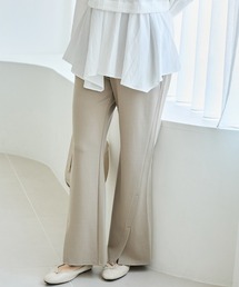 LAVEANGE | 【好機能シリーズ】接触冷感・吸水速乾｜ツイストスリット美脚パンツ(その他パンツ)