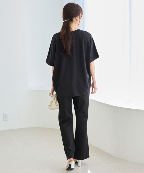 LAVEANGE（ラビアンジェ）の「【好機能シリーズ】接触冷感・吸水速乾｜ツイストスリット美脚パンツ（その他パンツ・レディース・ベージュ/ネイビー/ブラック・4L/3L/LL/M/5L）」の20枚目の写真