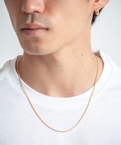 セール】【TOMWOOD(トムウッド)】Curb Chain Slim ゴールドネックレス