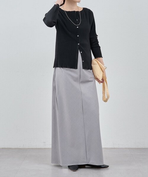 SHENERY(シーナリー)の「サイドギャザースカート(スカート・レディース・グレー/ネイビー・38/36)」の8枚目の写真