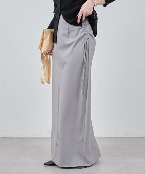 SHENERY(シーナリー)の「サイドギャザースカート(スカート・レディース・グレー/ネイビー・38/36)」の15枚目の写真