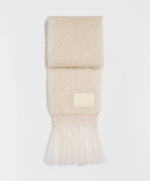 JIL SANDER（ジルサンダー）の「CNY PLAIN MOHAIR SCARF（Tシャツ/カットソー・レディース・アイボリー/レッド・UNI）」の2枚目の写真