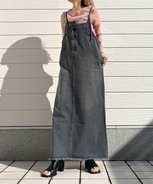 Q（キュー）の「ラメシアーカットソー（Tシャツ/カットソー・レディース・チャコールグレー/ベビーピンク・MEDIUM）」の14枚目の写真