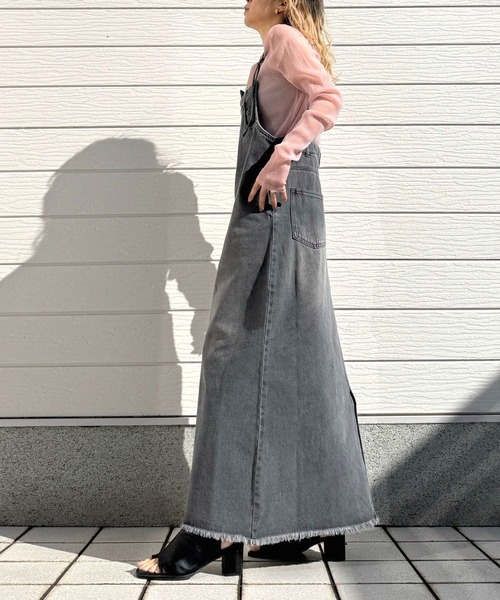 Q（キュー）の「ラメシアーカットソー（Tシャツ/カットソー・レディース・チャコールグレー/ベビーピンク・MEDIUM）」の15枚目の写真