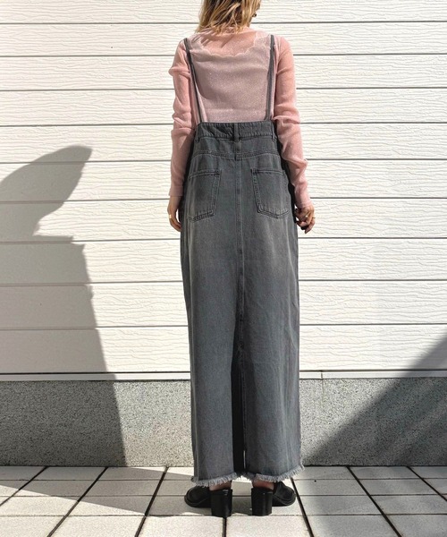 Q（キュー）の「ラメシアーカットソー（Tシャツ/カットソー・レディース・チャコールグレー/ベビーピンク・MEDIUM）」の16枚目の写真