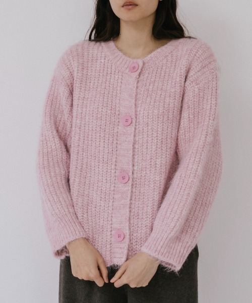 duei(デュイ)の「ミックスニットカーディガン(カーディガン/ボレロ・レディース・ライトブルー/ピンク/グレー・FREE)」の10枚目の写真