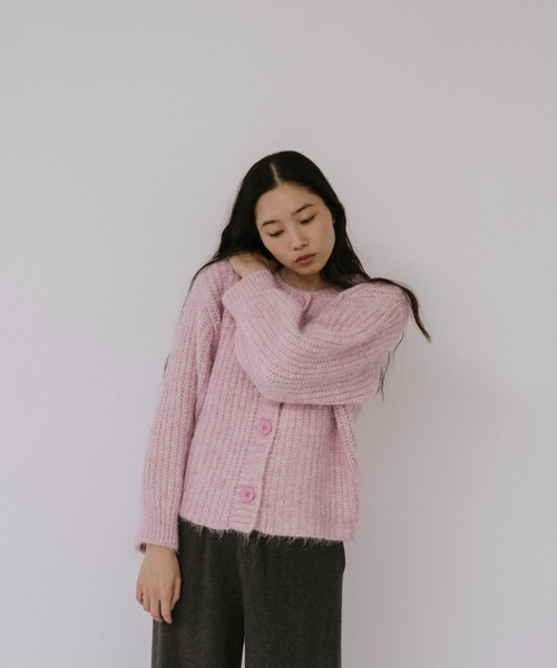 duei(デュイ)の「ミックスニットカーディガン(カーディガン/ボレロ・レディース・ライトブルー/ピンク/グレー・FREE)」の15枚目の写真